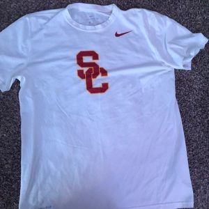 USC white Nike Tee
